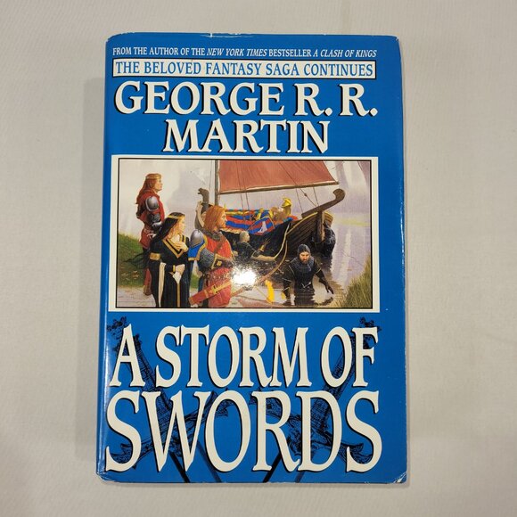 George R R Martin A Storm of Swords Hardcover Book Club Game of Thrones Novel - Picture 1 of 3